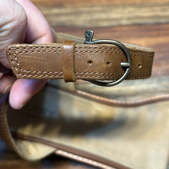 SPERRY - woman top sider seaport city sandals leather ankle straps size 9M - Picture 4 of 10